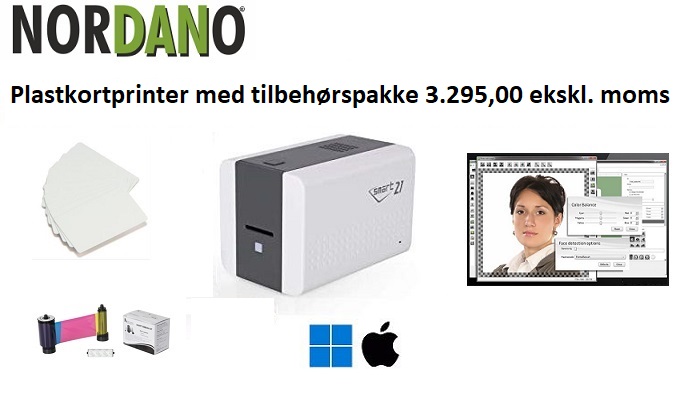 Smart-21s kortprinter 3.295 ekskl. moms - NORDANO