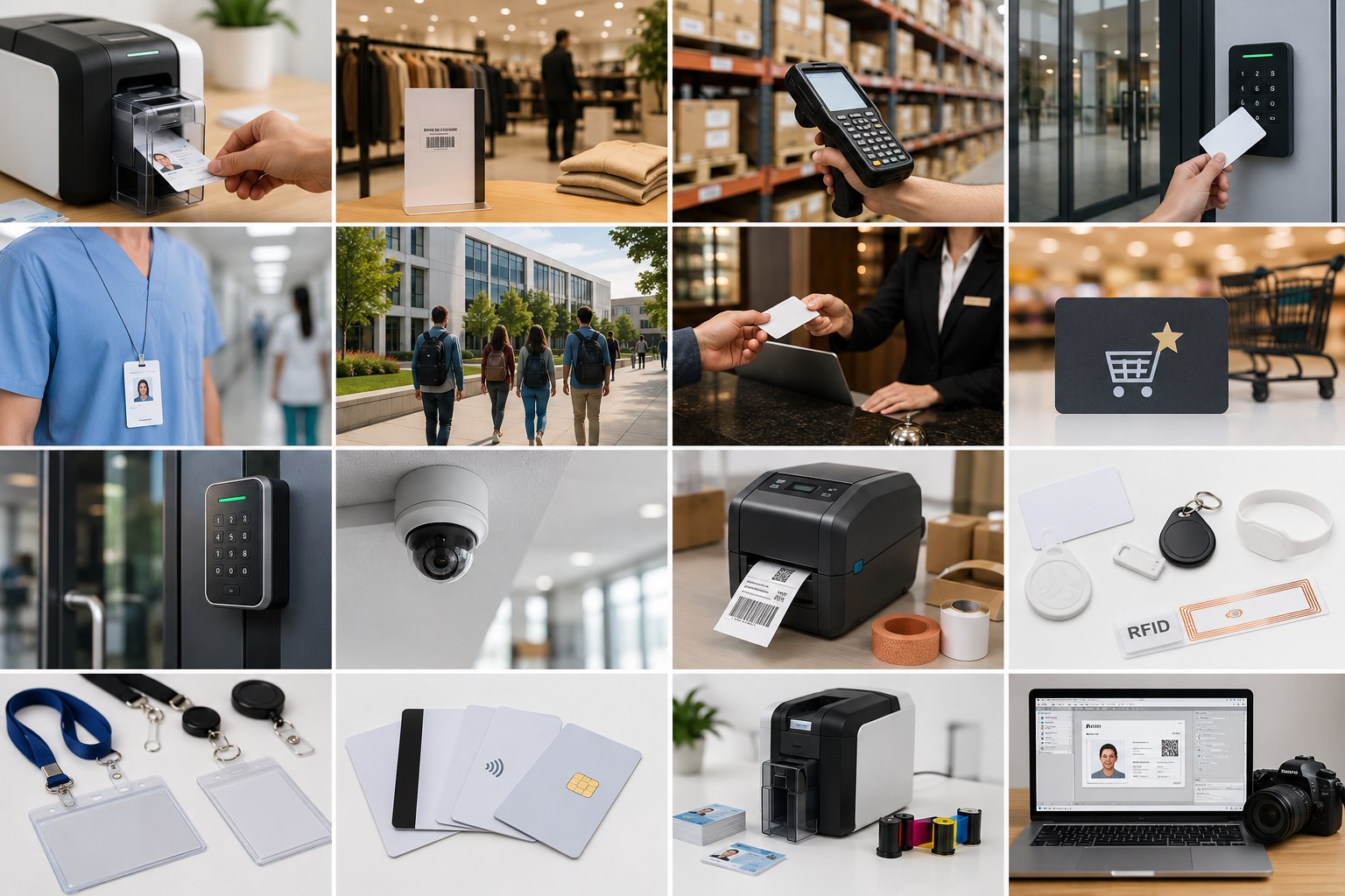 NORDANO brancheløsninger med ID-kort, RFID, adgangskontrol og printløsninger